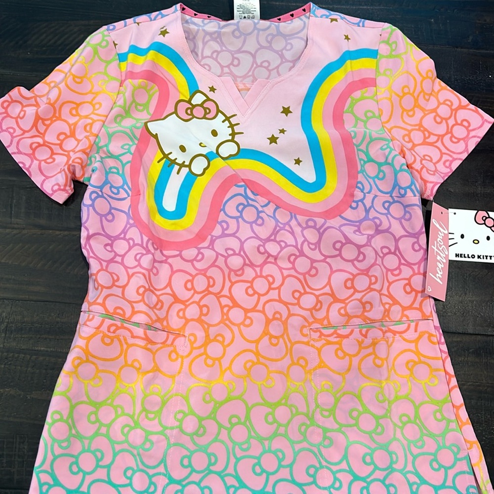 Adorable Hello Kitty scrub top